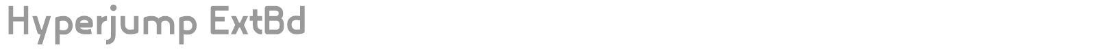 Hyperjump font preview